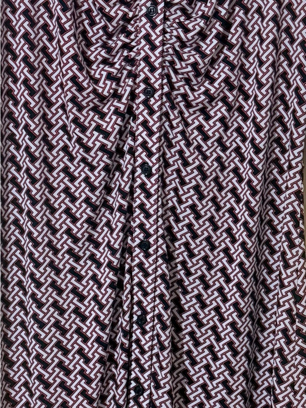 Laundry By Shelli Segal Purple and White Patterned Knee-Length Dress - Picture 7 of 10